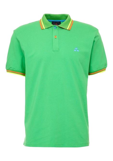 Polo con logo ricamato verde PEUTEREY | Polo | PEU3937 99011991674